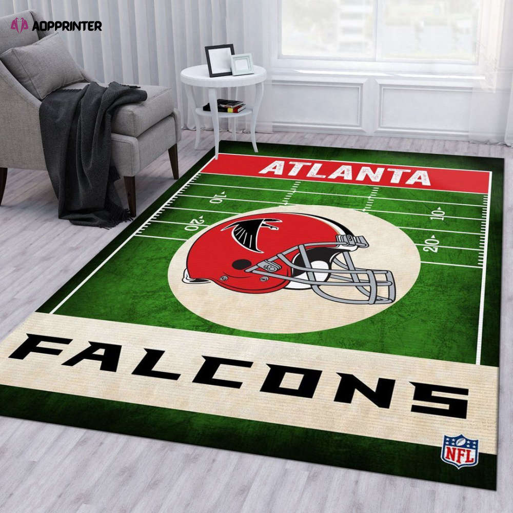 atlanta falcons rug living room floor decor fan gifts 33