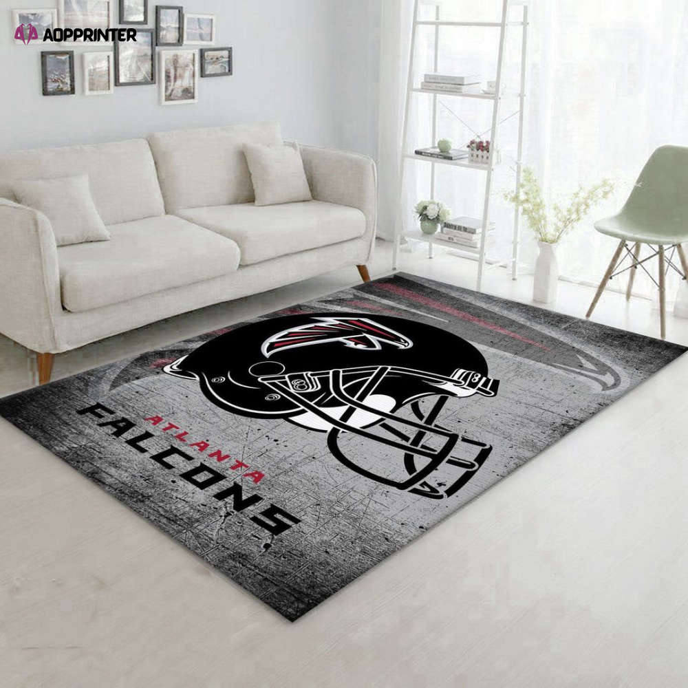 atlanta falcons rug living room floor decor fan gifts 39