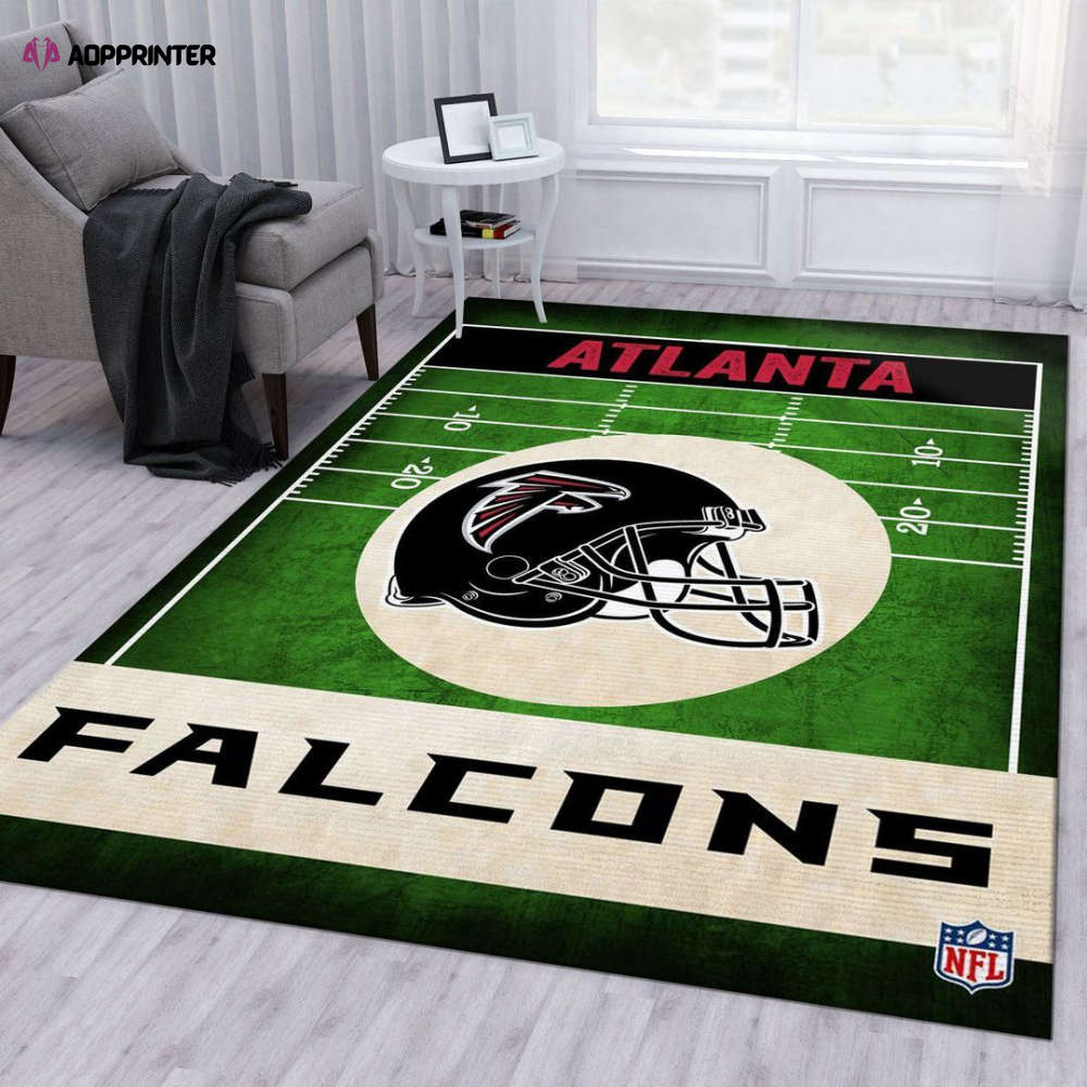 atlanta falcons rug living room floor decor fan gifts 57