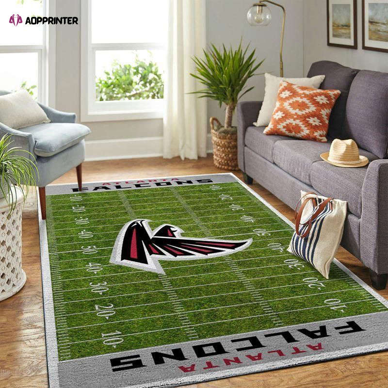 atlanta falcons rug living room floor decor fan gifts 58