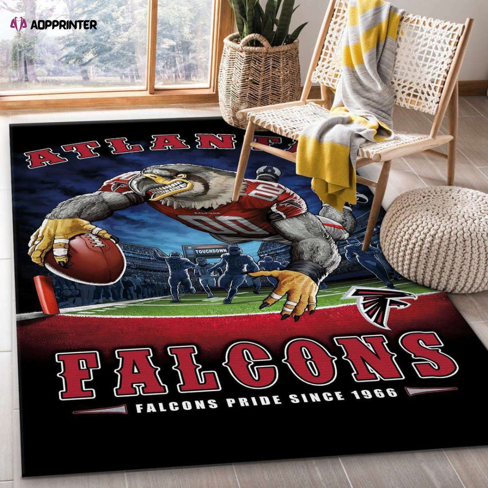 atlanta falcons rug living room floor decor fan gifts 6