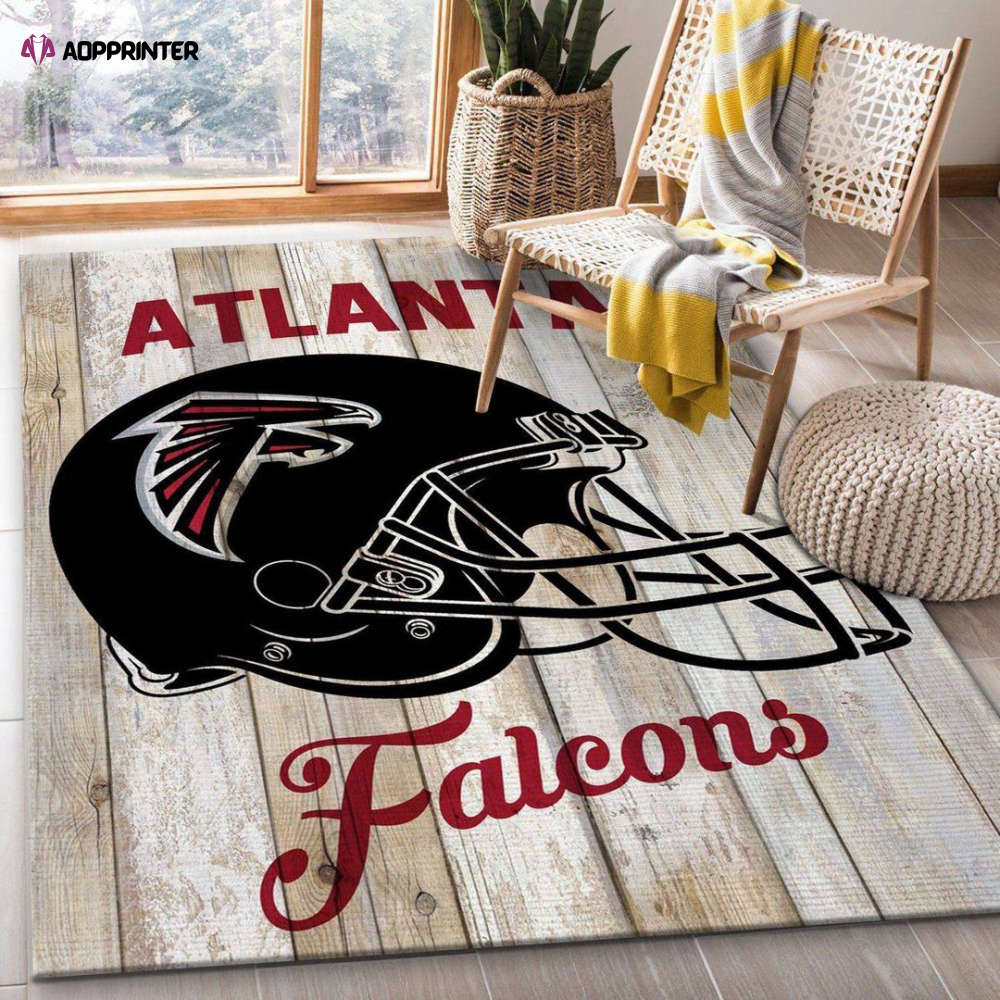 atlanta falcons rug living room floor decor fan gifts 66