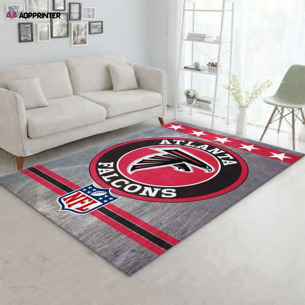 atlanta falcons rug living room floor decor fan gifts