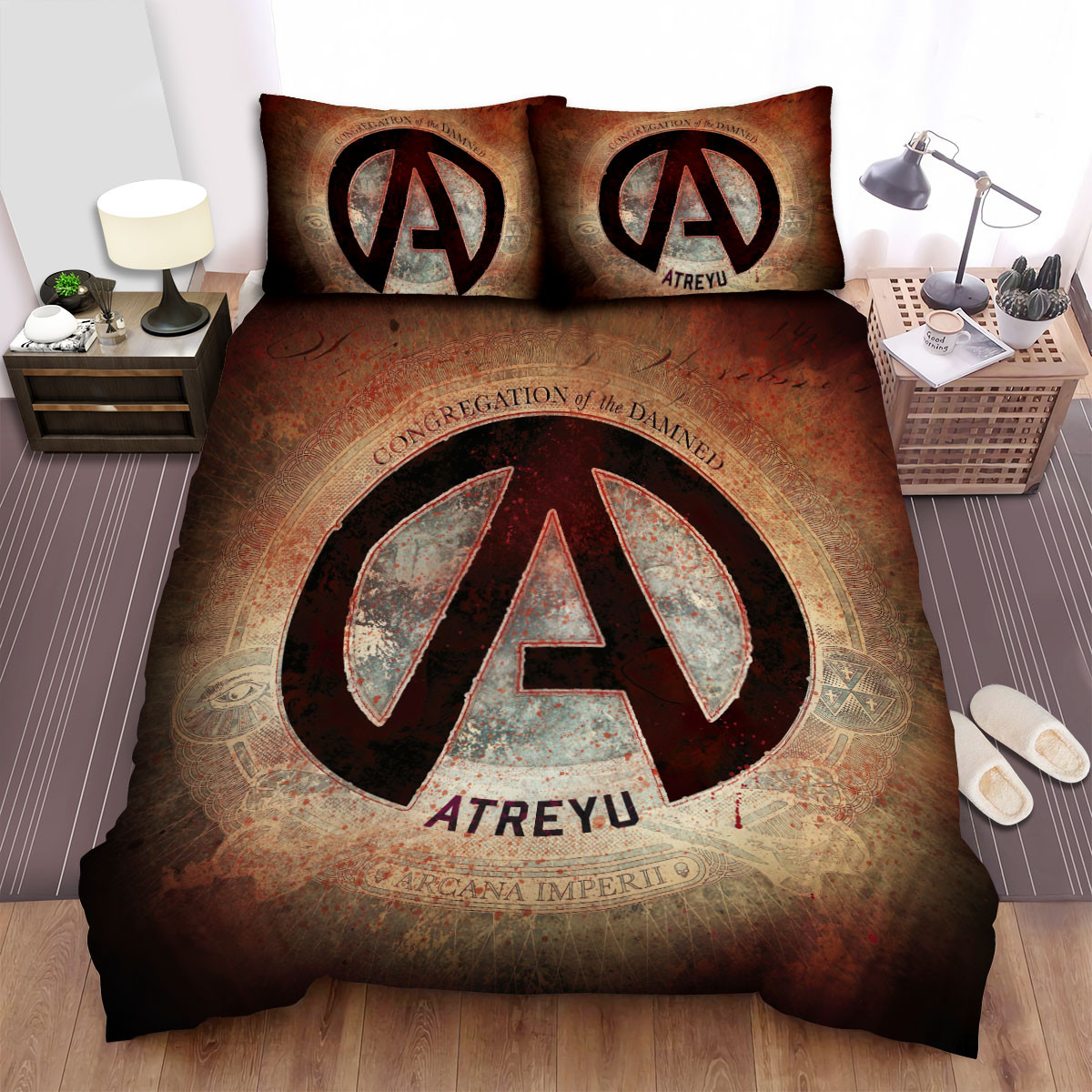 atreyu congregation of the damned bed sheets spread comforter duvet cover bedding sets yqvuk