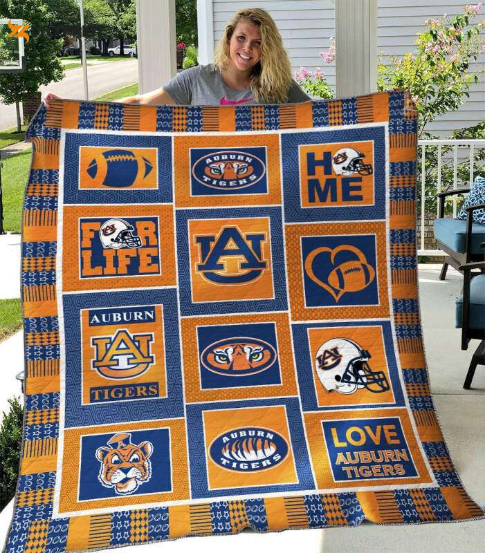 auburn tigers 3d customized quilt blanket