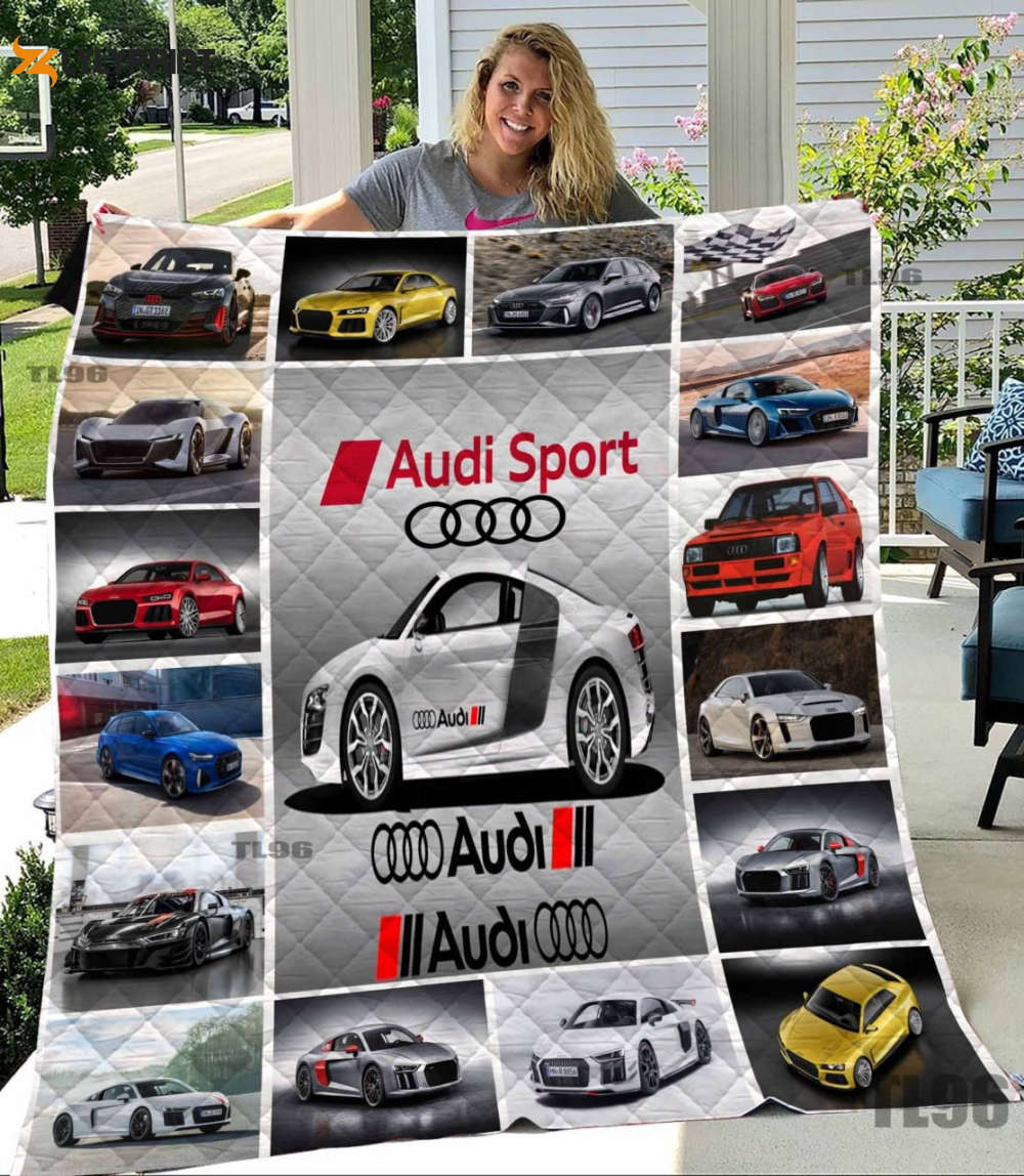 audi quilt blanket for fans home decor gift 1rf