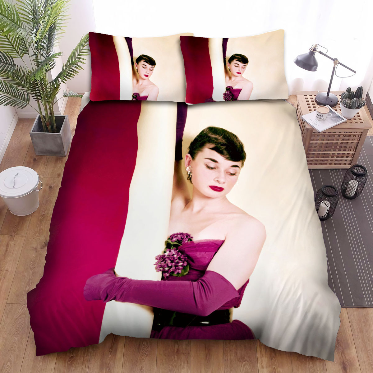 audrey hepburn doing a photoshoot duvet cover bedroom sets comfortable bedding sets znuso