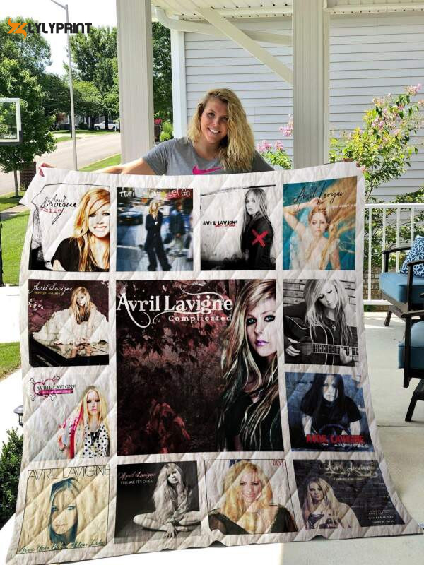 avril lavigne 3d customized quilt blanket