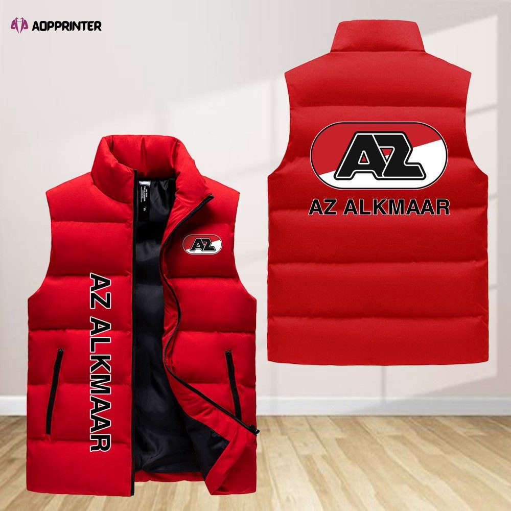 az alkmaar sleeveless puffer jacket custom for fans spj0262