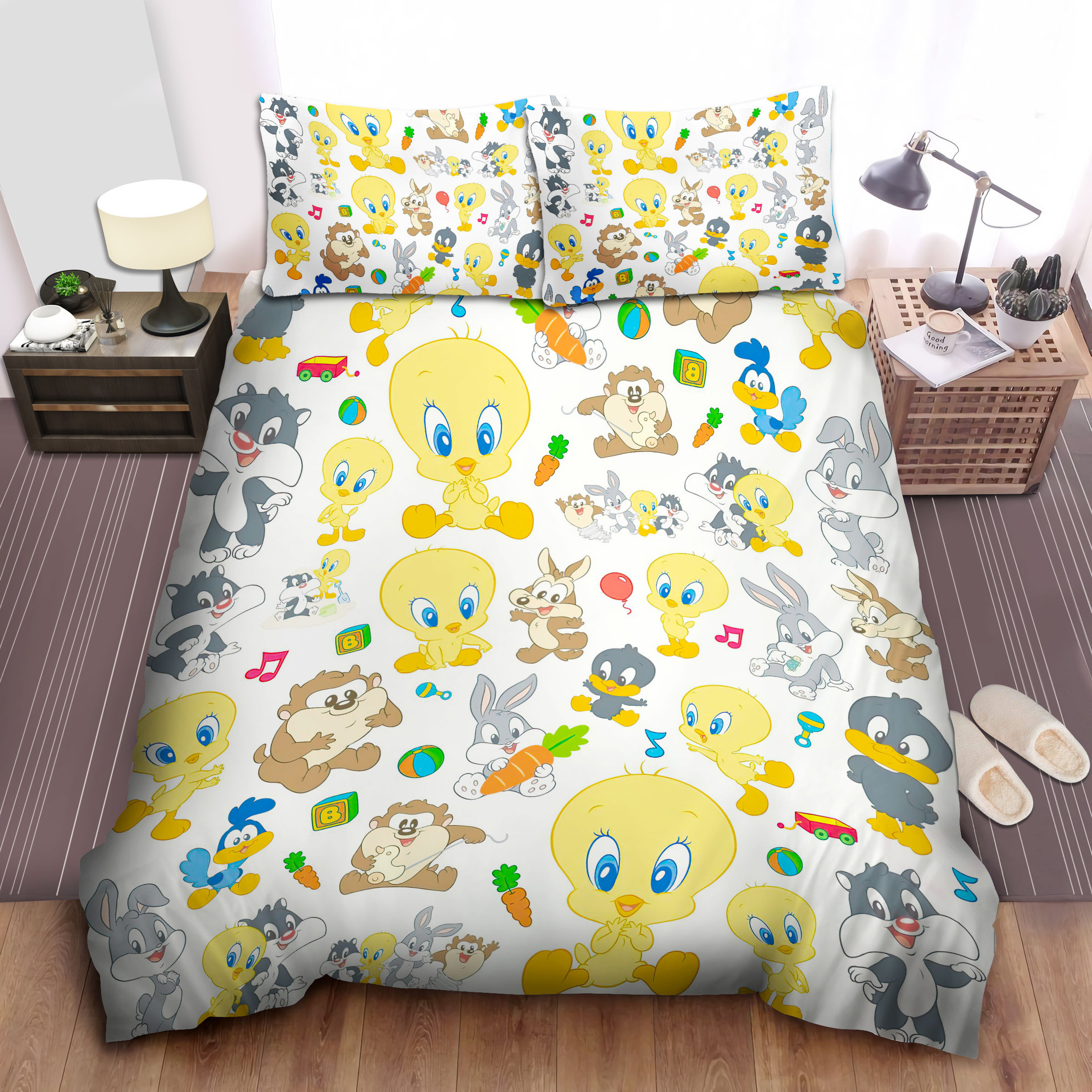 baby looney tunes pattern bed sheets spread comforter duvet cover bedding sets hydef