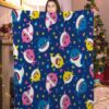 baby shark official fleece throw shark blanket wjcks