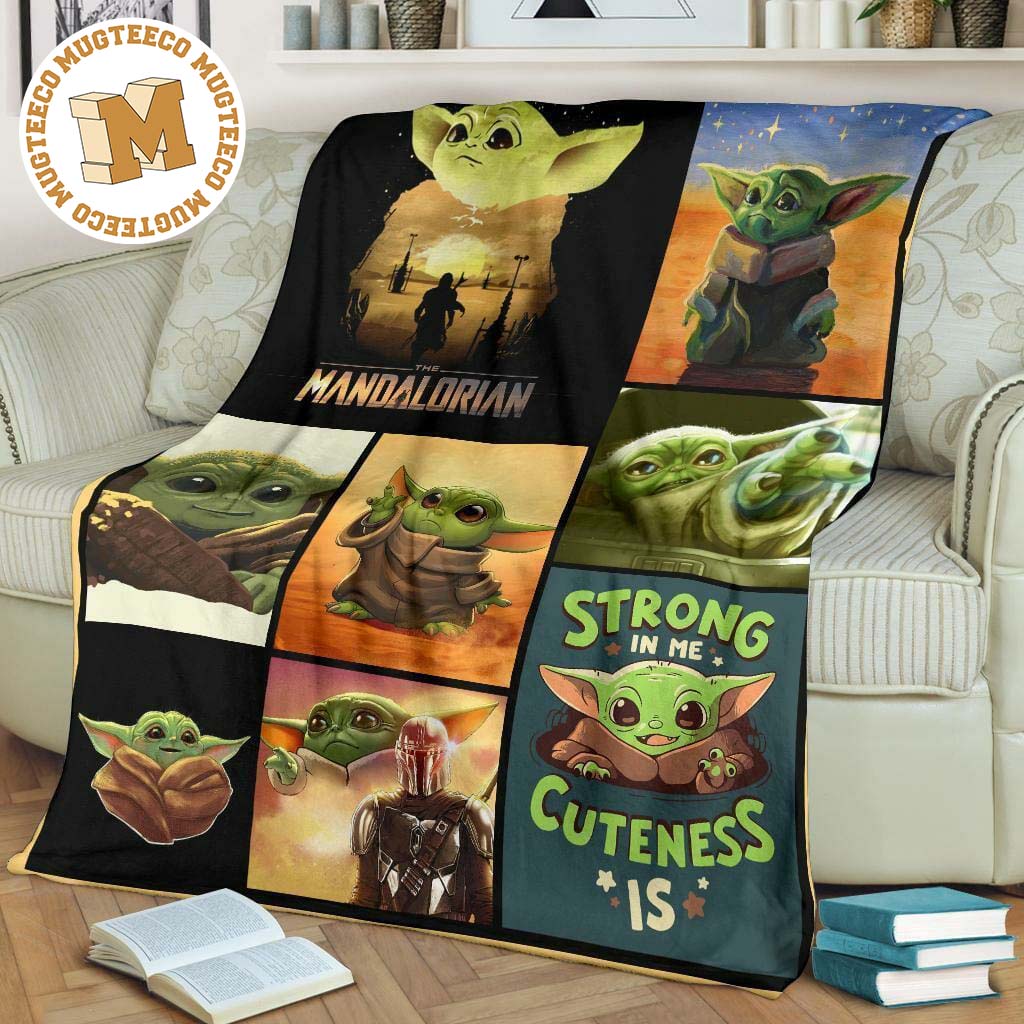 baby yoda fleece blanket the child the mandalorian funny for fan 7rjry