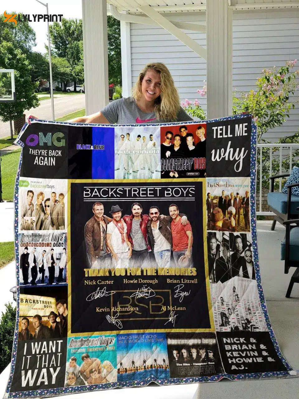 backstreet boys quilt blanket for fans home decor gift 1