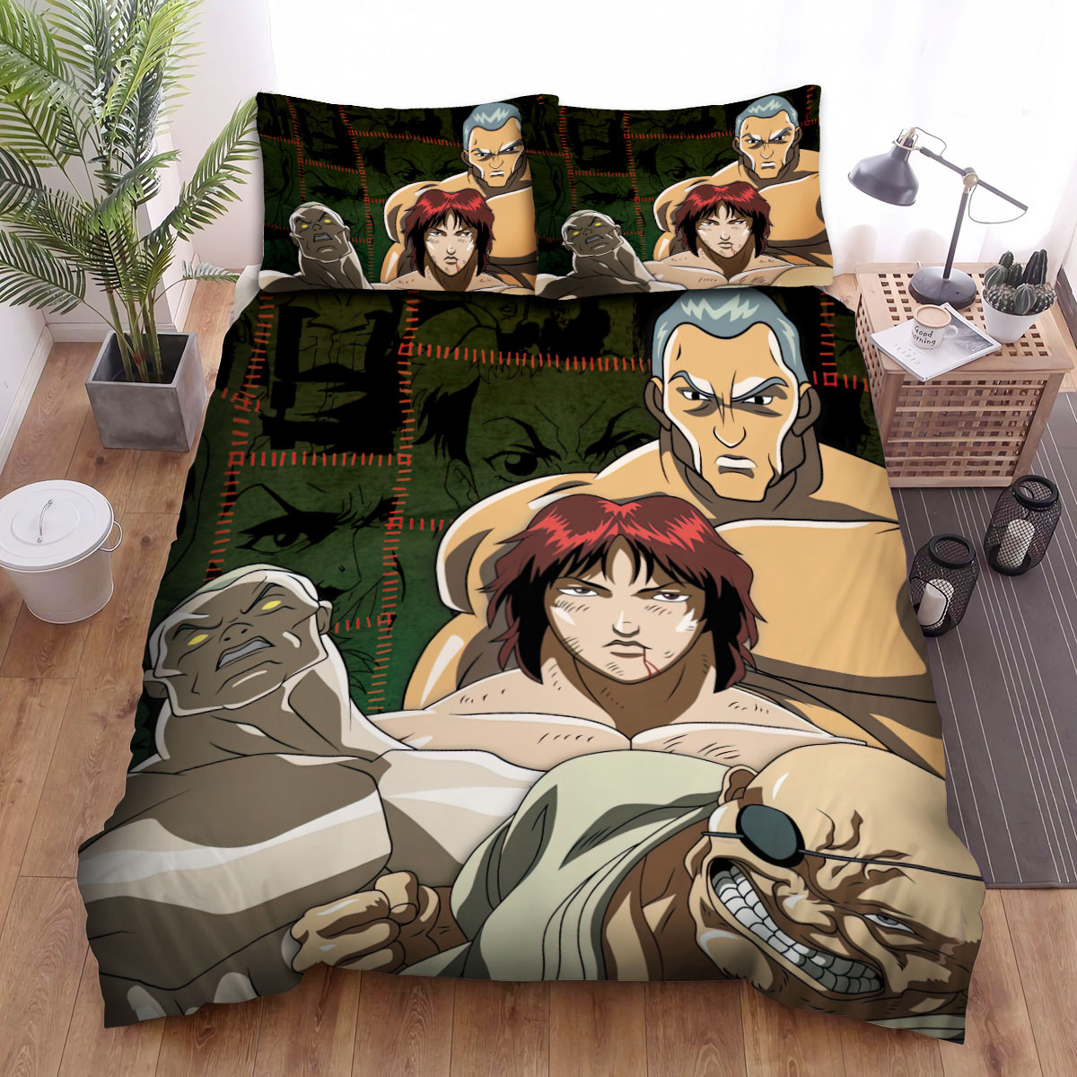 baki the grappler poster bed sheets spread duvet cover bedding sets rwld2