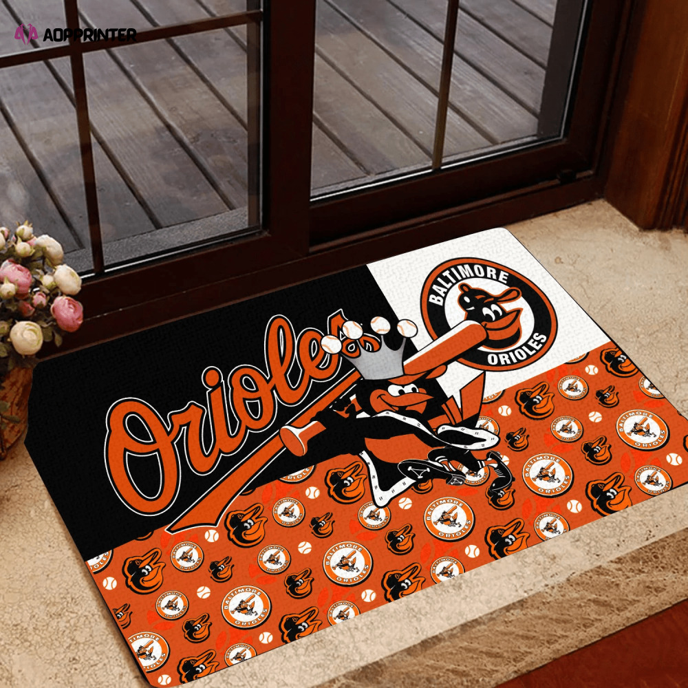 baltimore orioles doormat best gift for home decor