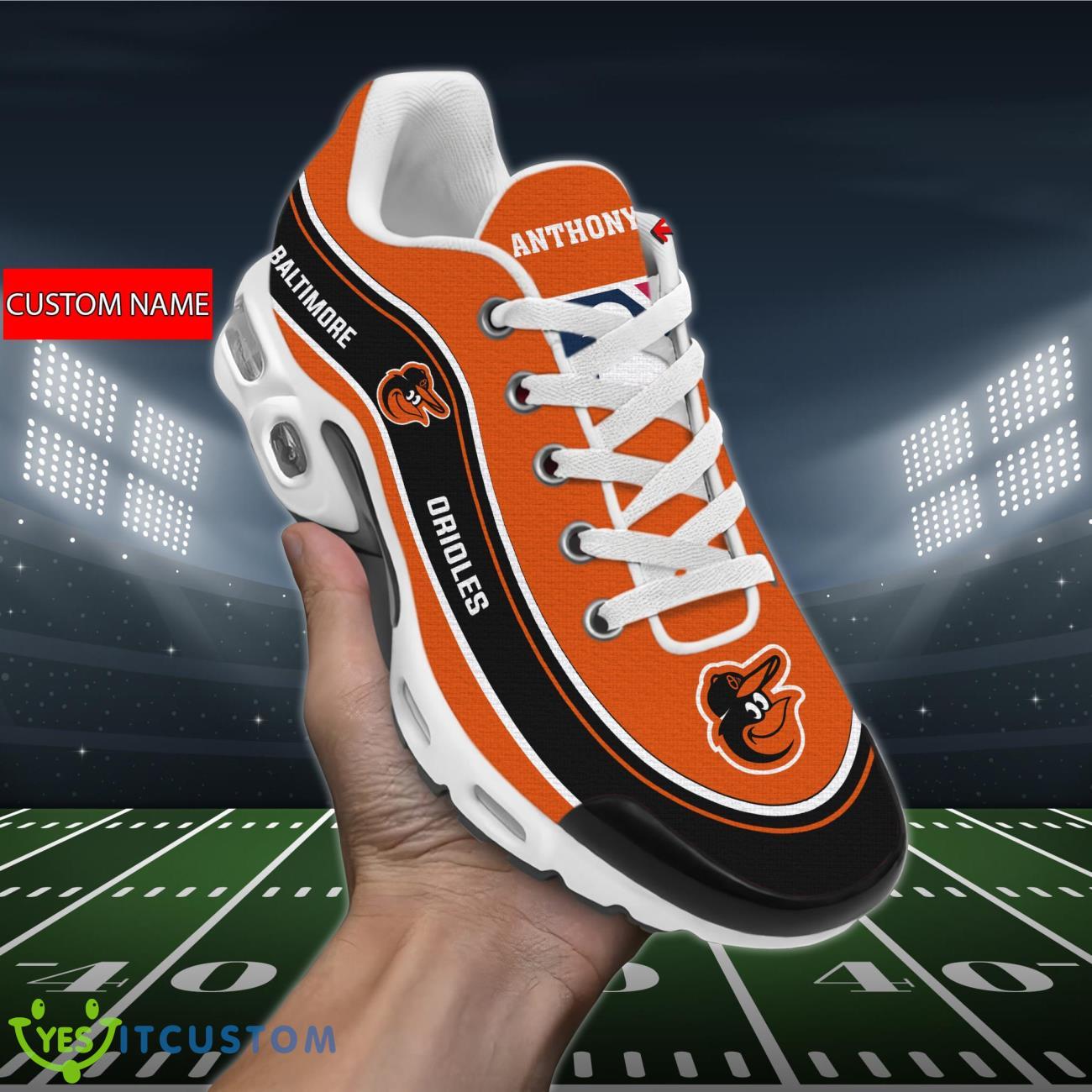 baltimore orioles mlb air cushion sports shoes custom name for fans