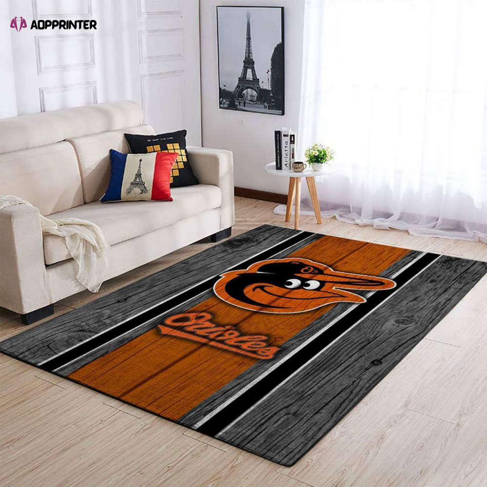 baltimore orioles rug living room floor decor fan gifts 15