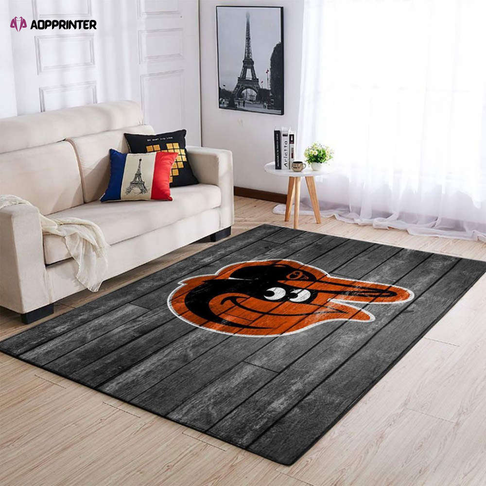 baltimore orioles rug living room floor decor fan gifts 52