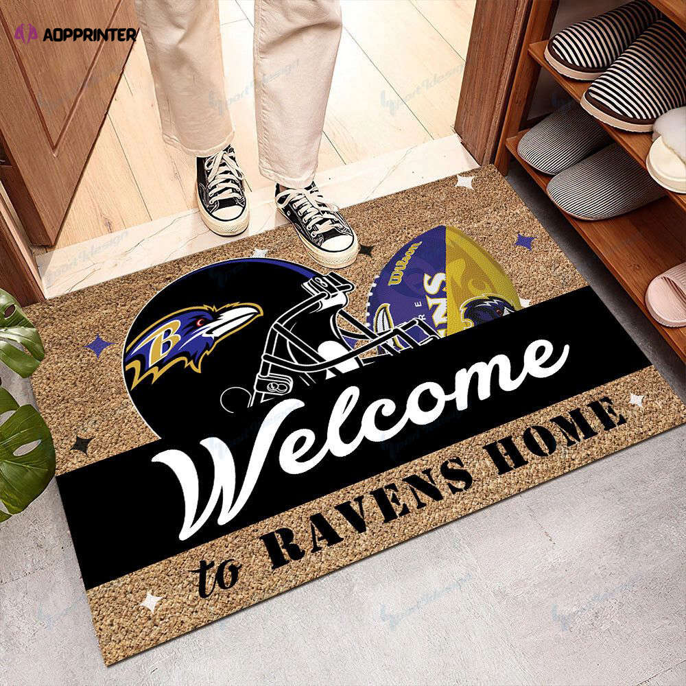 baltimore ravens doormat gift for home decor 1 1