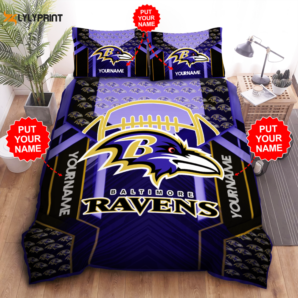 baltimore ravens duvet cover bedding set bd053