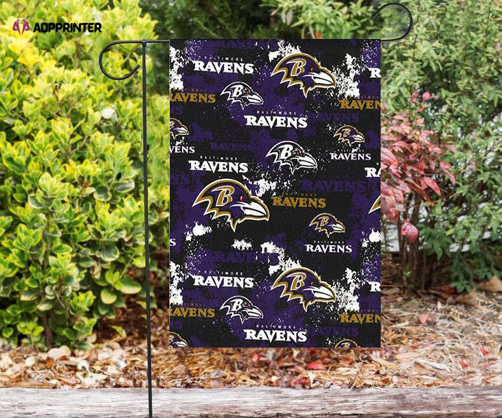 baltimore ravens logo17 double sided printing garden flag home decor gifts