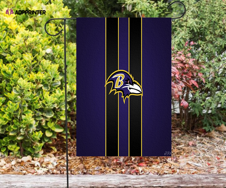 baltimore ravens logo24 double sided printing garden flag home decor gifts