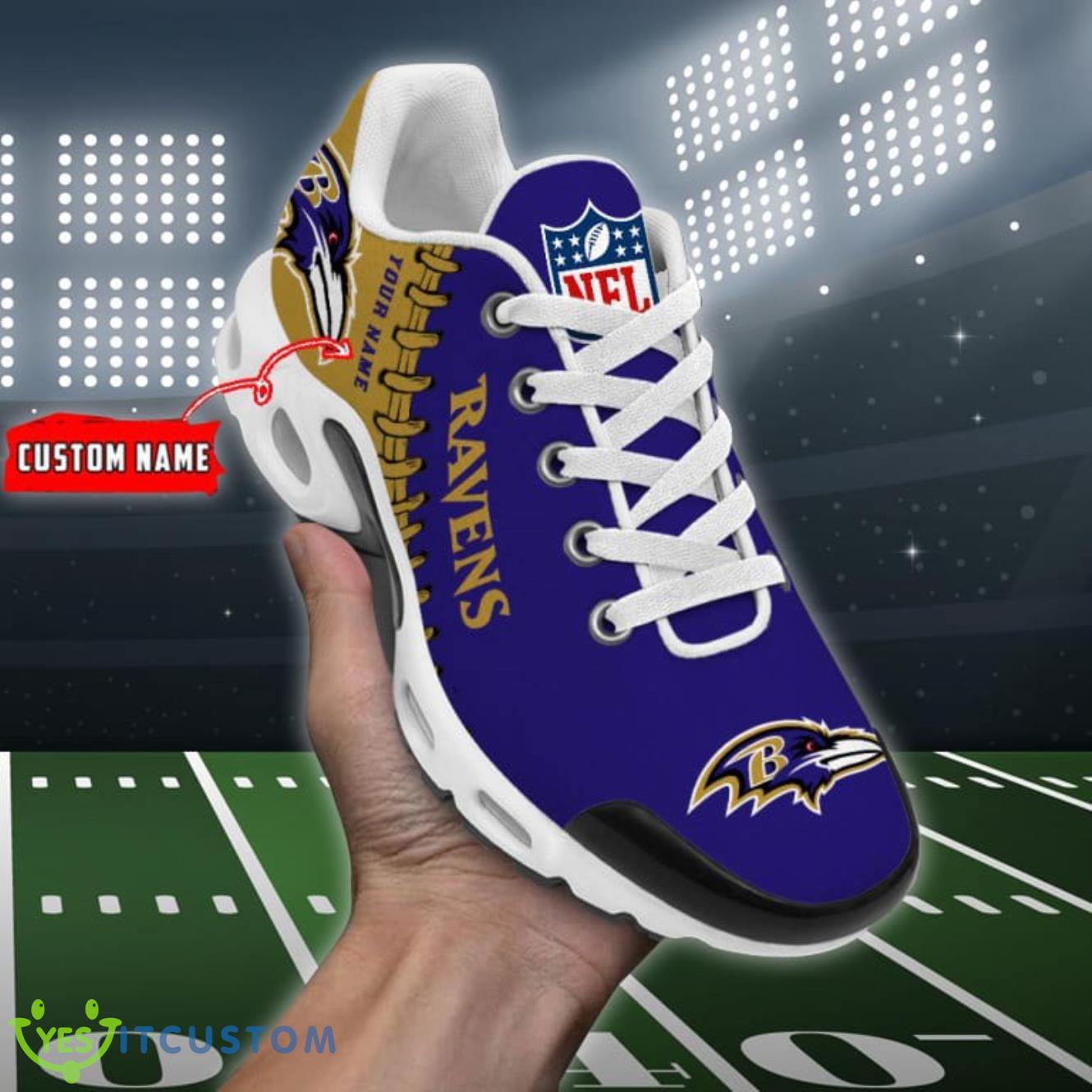 baltimore ravens nfl air cushion sports shoes custom name for men women