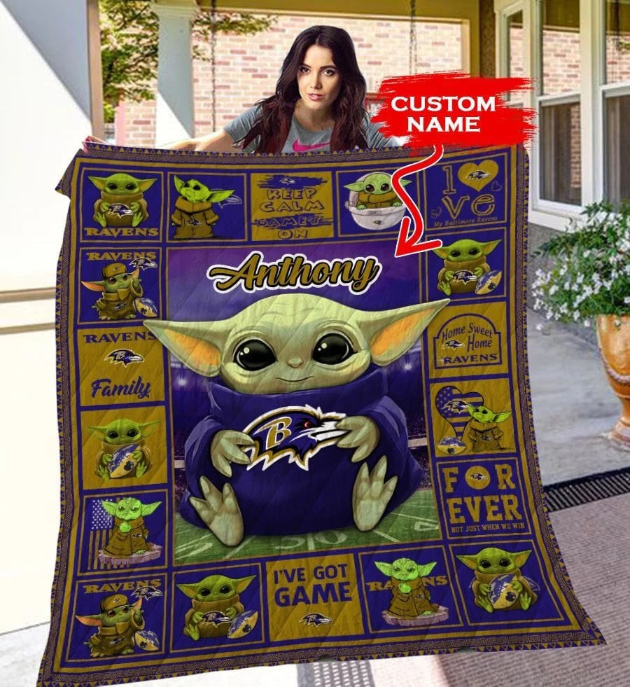 baltimore ravens personalized premium quilt bg06 eexzj