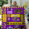 baltimore ravens premium quilt bg39 wnnb0