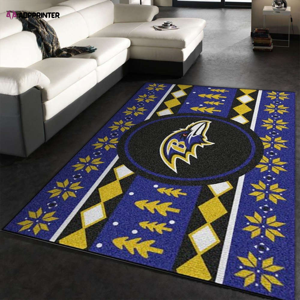 baltimore ravens rug living room floor decor fan gifts 103