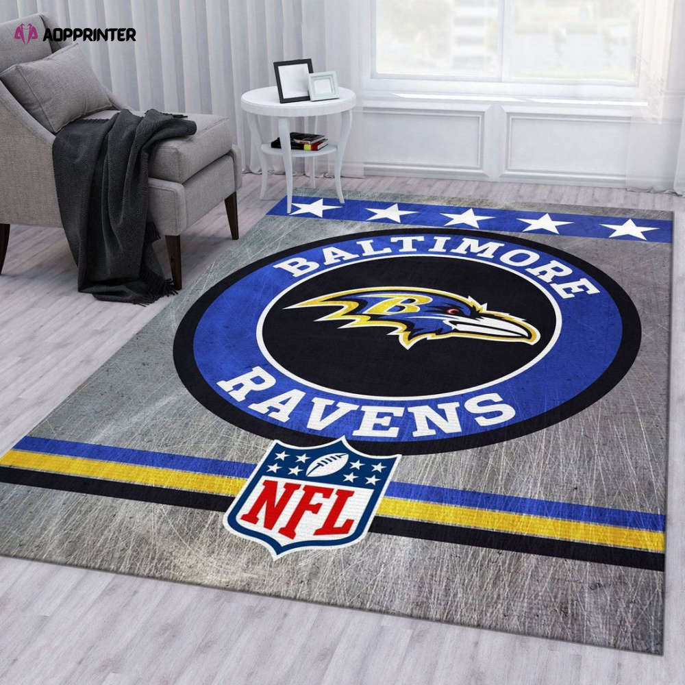 baltimore ravens rug living room floor decor fan gifts 116