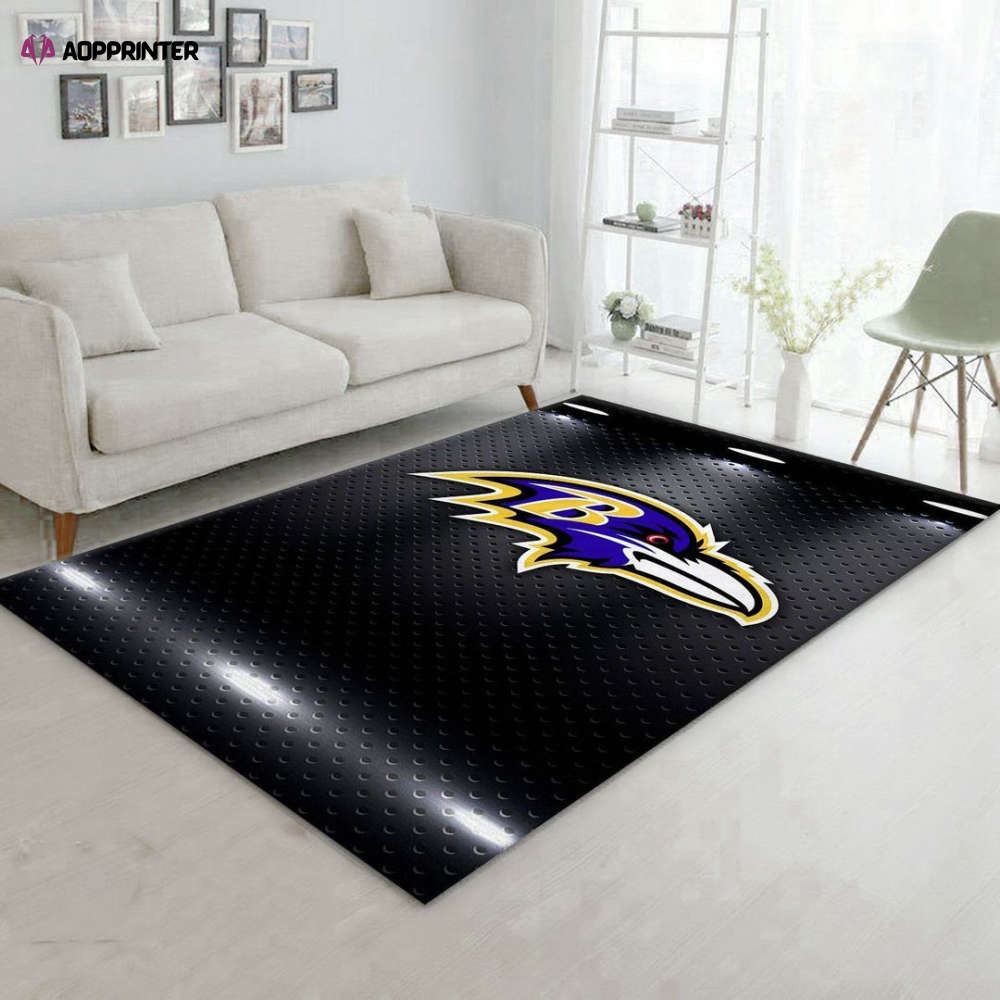 baltimore ravens rug living room floor decor fan gifts 15