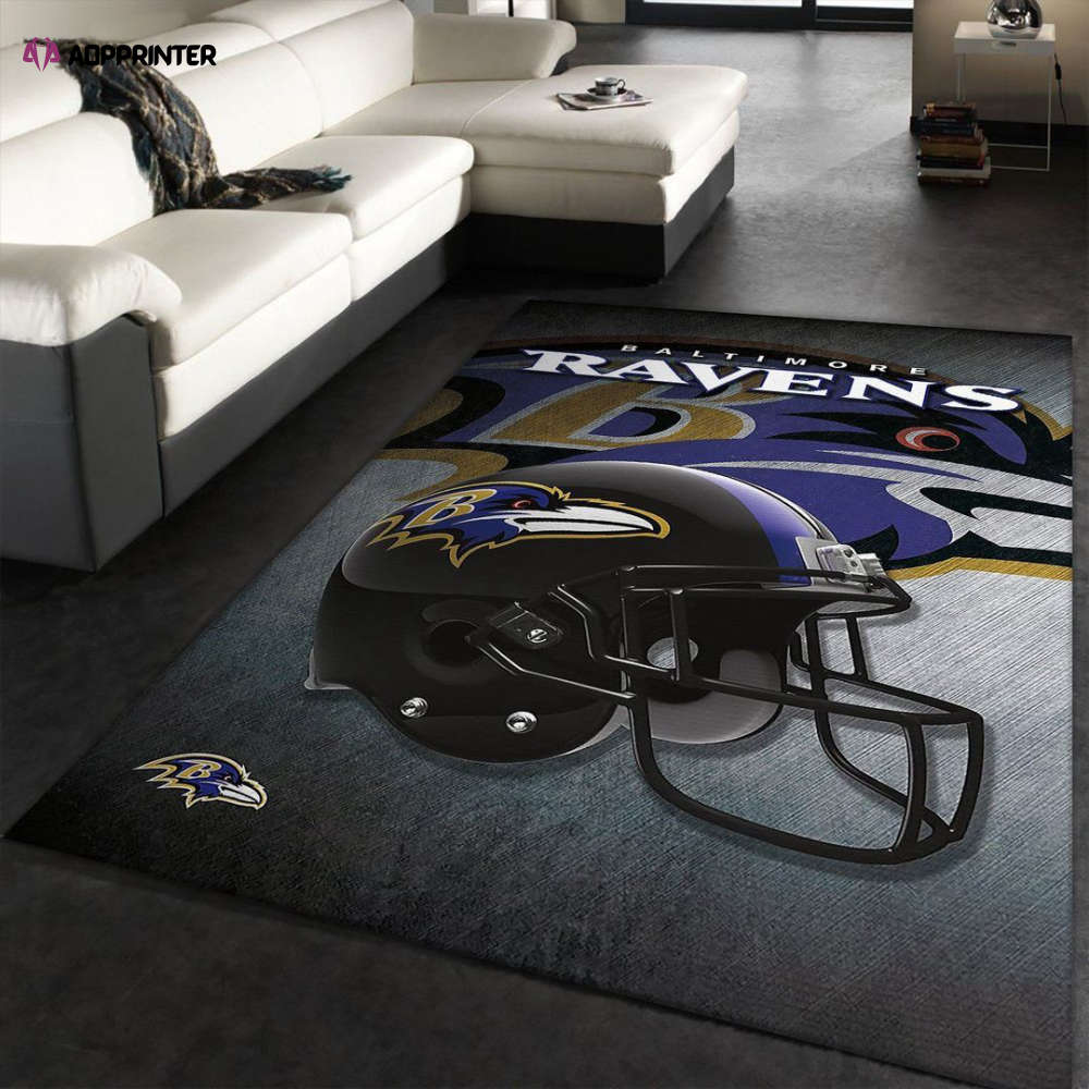 baltimore ravens rug living room floor decor fan gifts 151