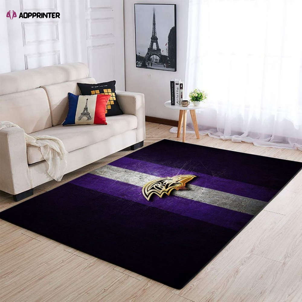 baltimore ravens rug living room floor decor fan gifts 77