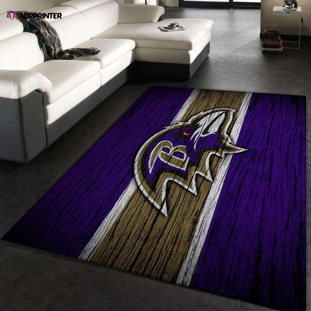 baltimore ravens rug living room floor decor fan gifts 82