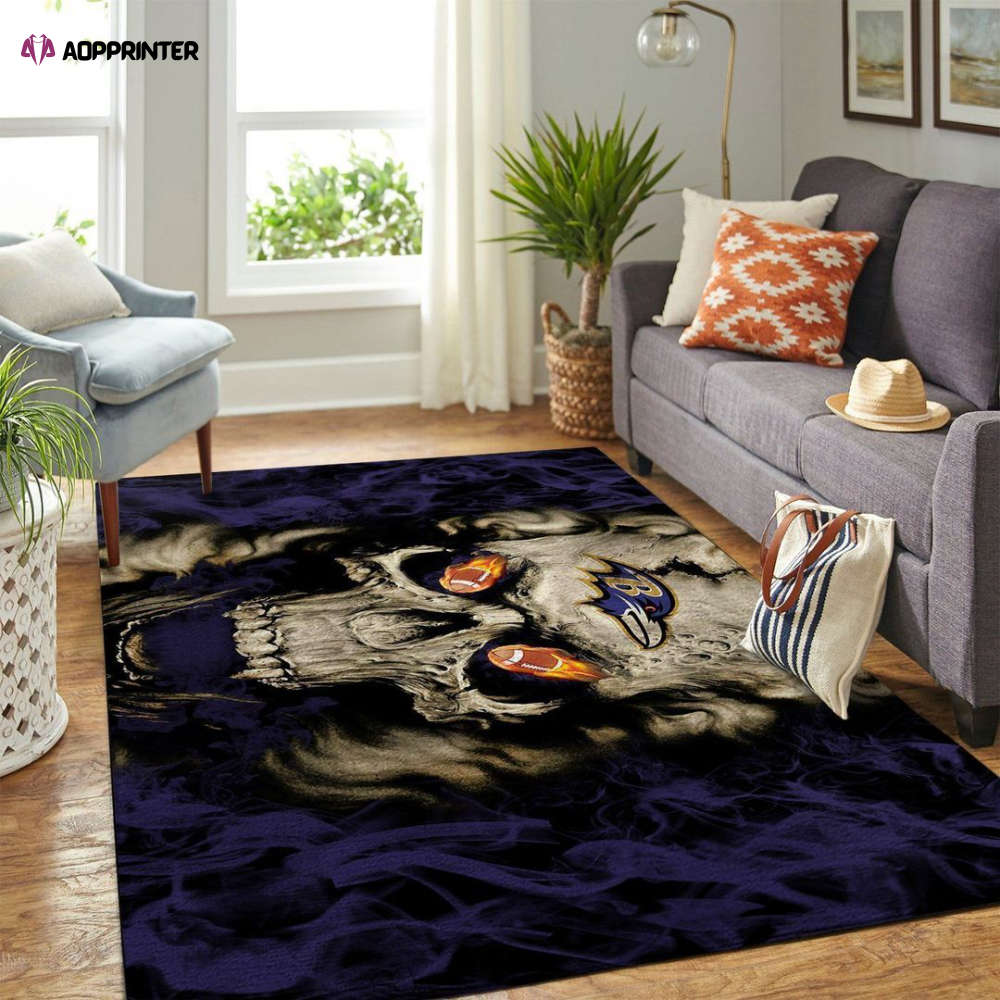 baltimore ravens rug living room floor decor fan gifts 9