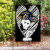 baltimore ravens snoopy heart pencil brush double sided printing garden flag home decor gifts