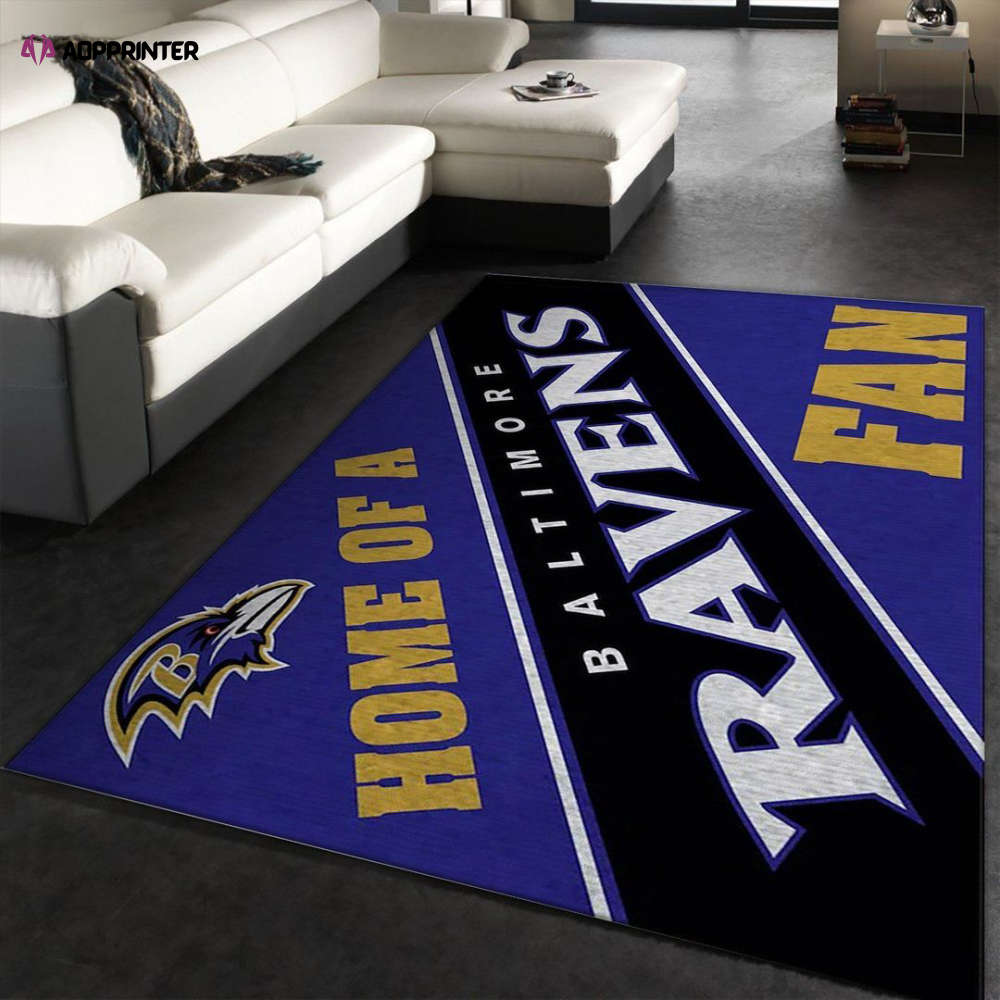 baltimore ravens team rug living room floor decor fan gifts 3