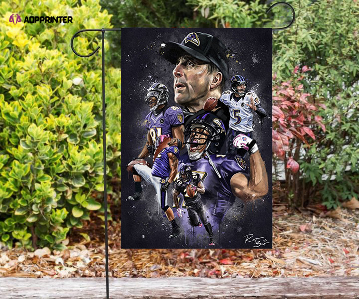 baltimore ravens team5 double sided printing garden flag home decor gifts