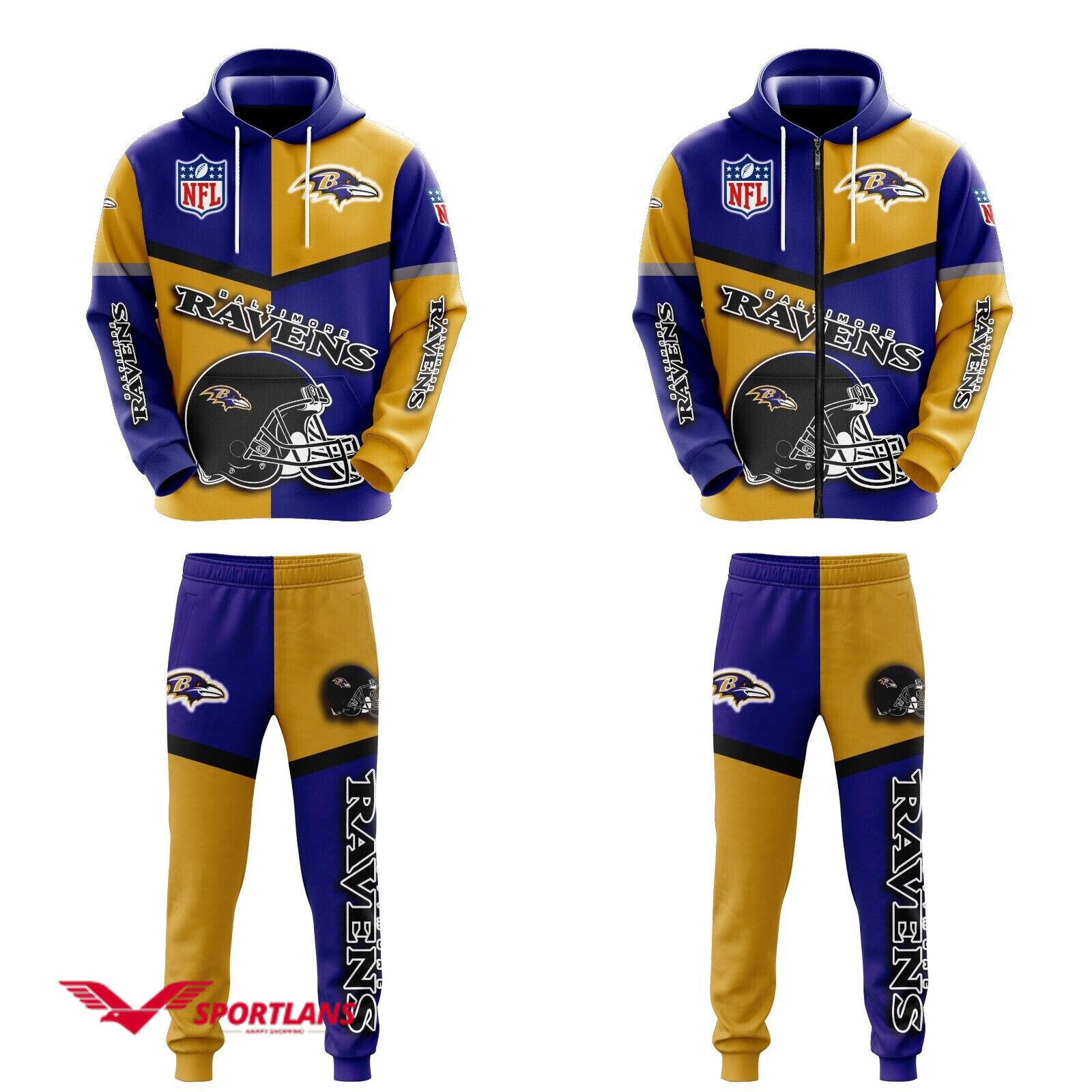 baltimore ravens nfl personalized combo hoodie2C zip hoodie and joggers for nfl fans tmhj22011003 ndafd4qs3s