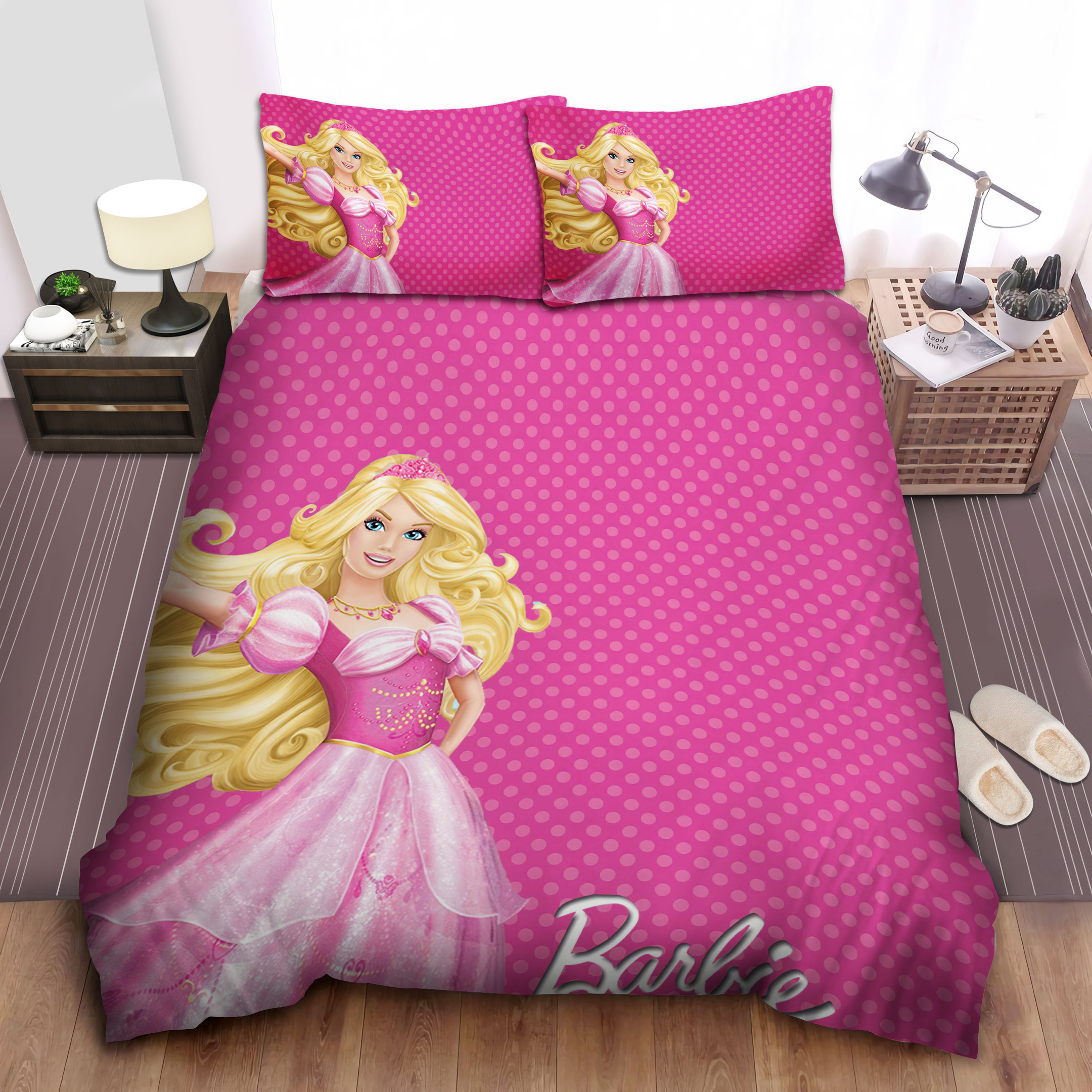 barbie bed pink dress duvet cover bedroom sets comfortable bedding sets fsnrm