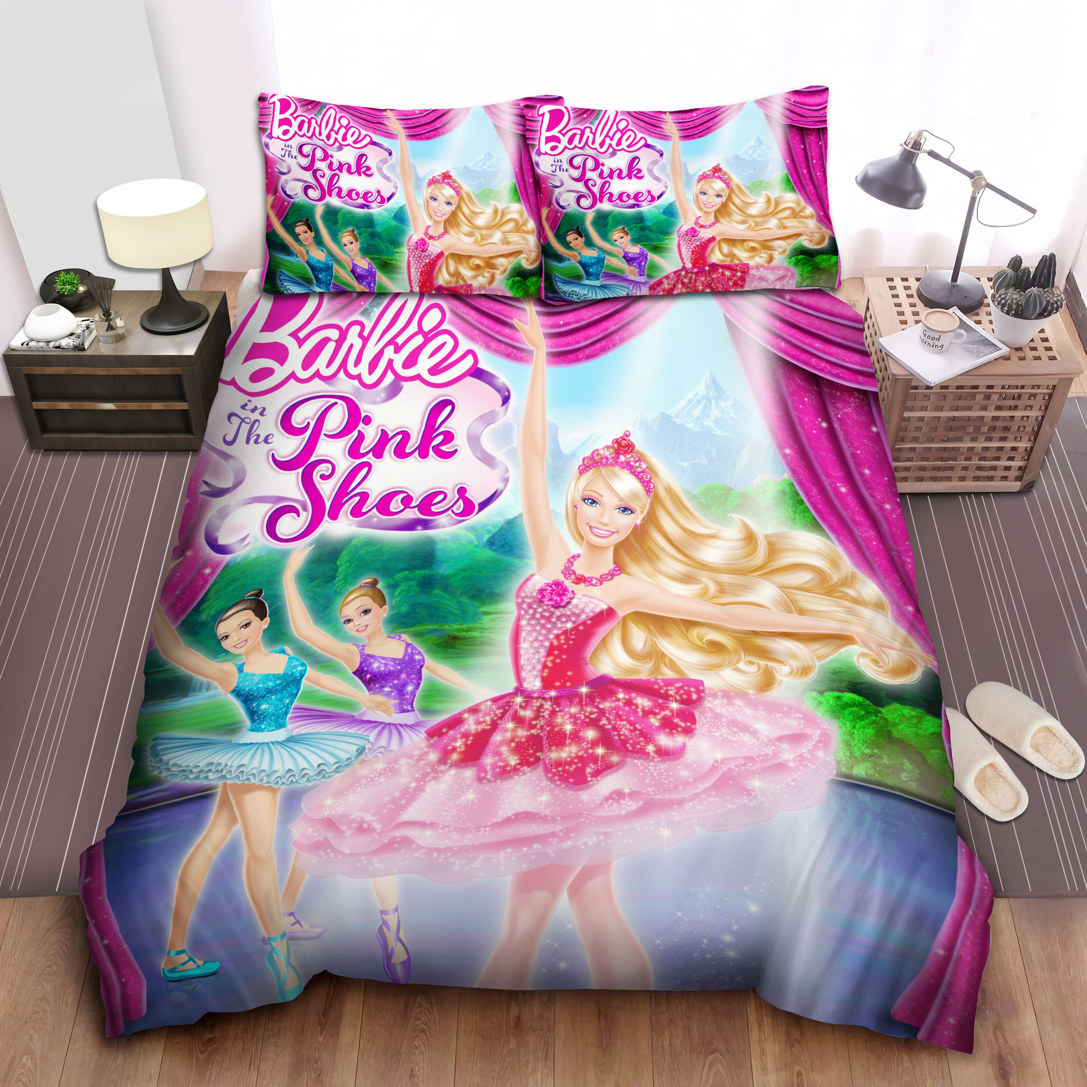 barbie dancing ballet duvet cover bedroom sets comfortable bedding sets bzywx