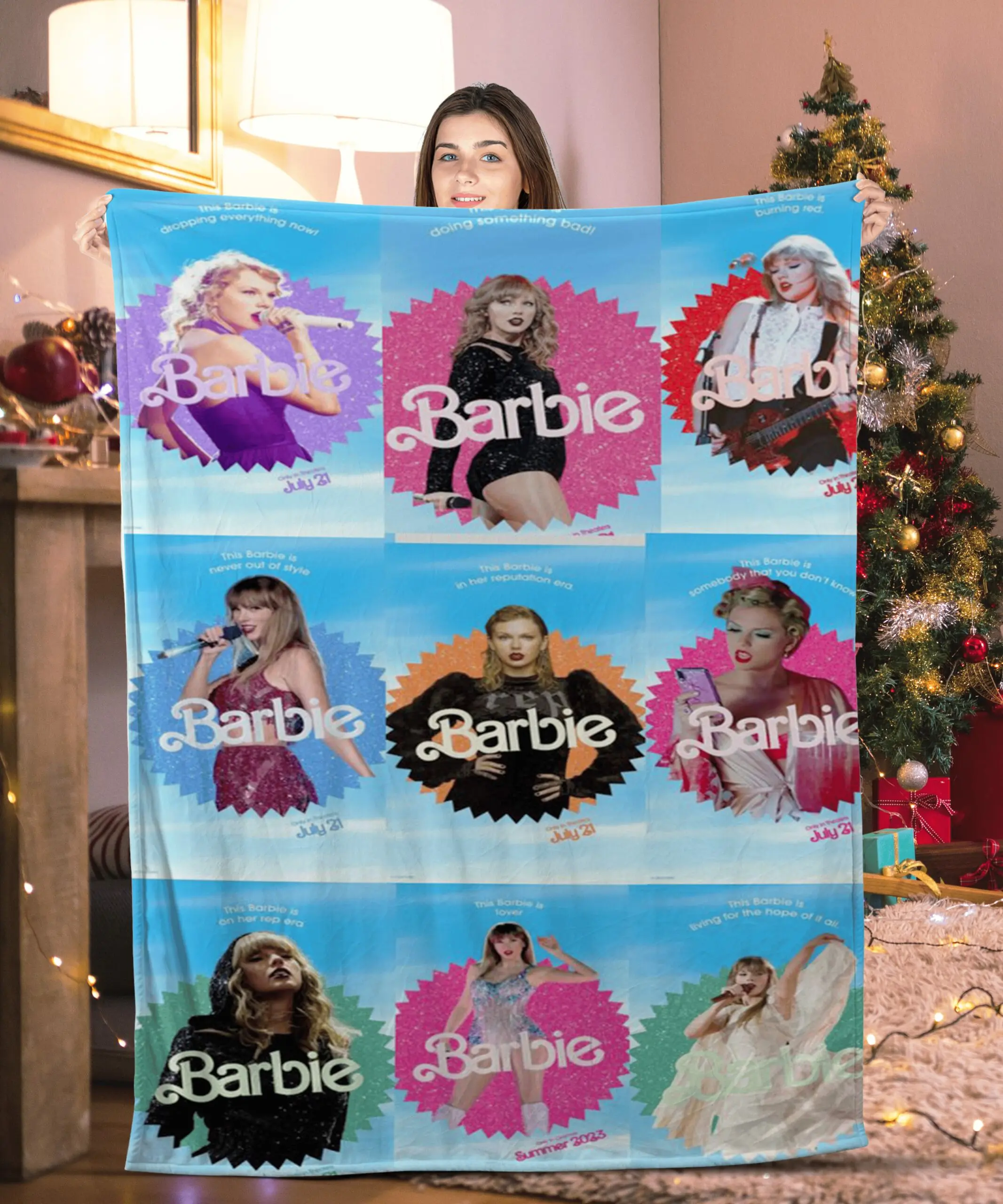 barbie taylor swift blanket spjkv