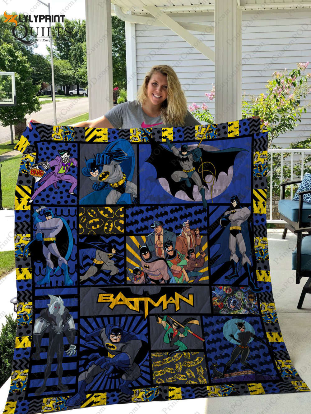 batman 2 quilt blanket for fans home decor gift