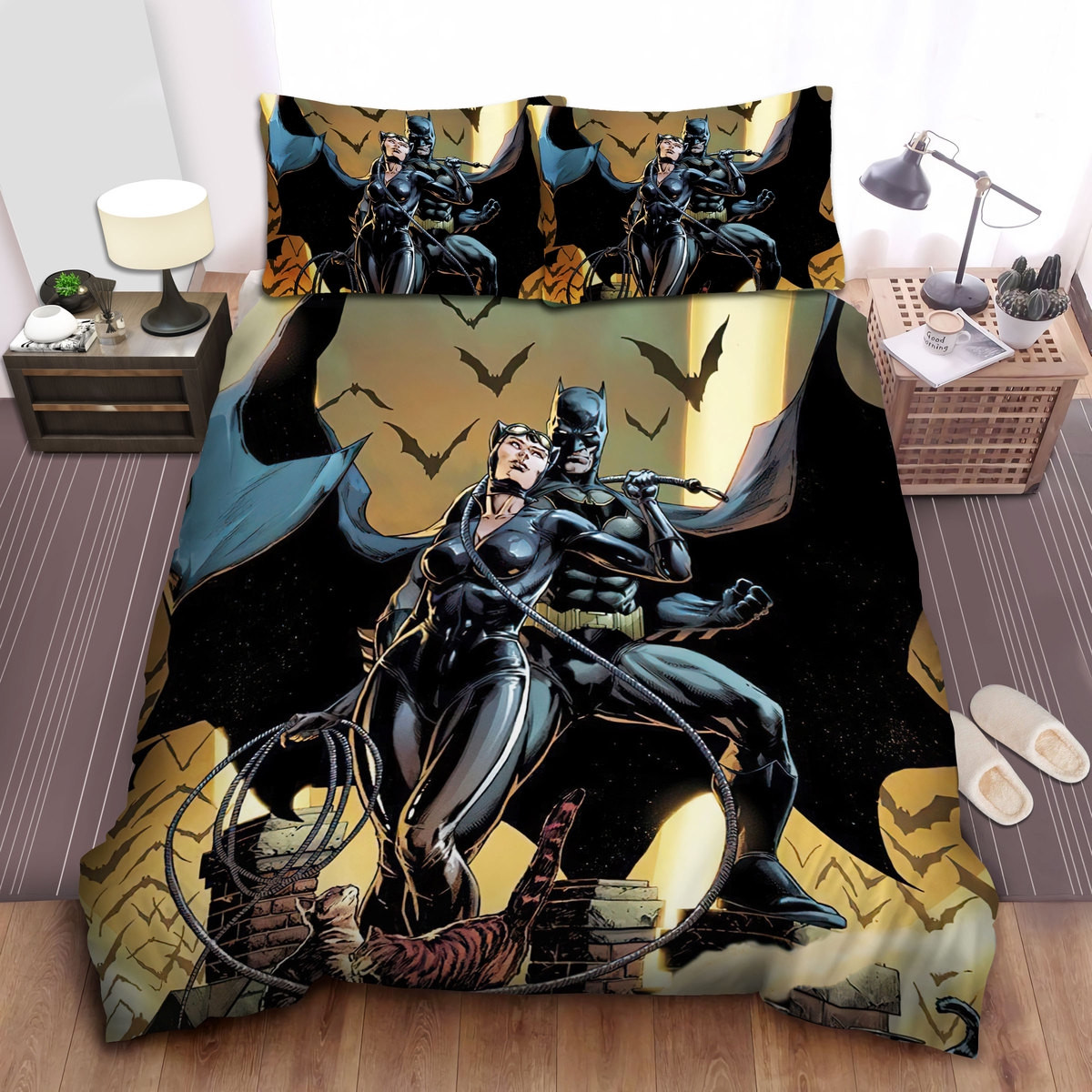 batman and catwoman team up duvet cover bedroom sets comfortable bedding sets fq311