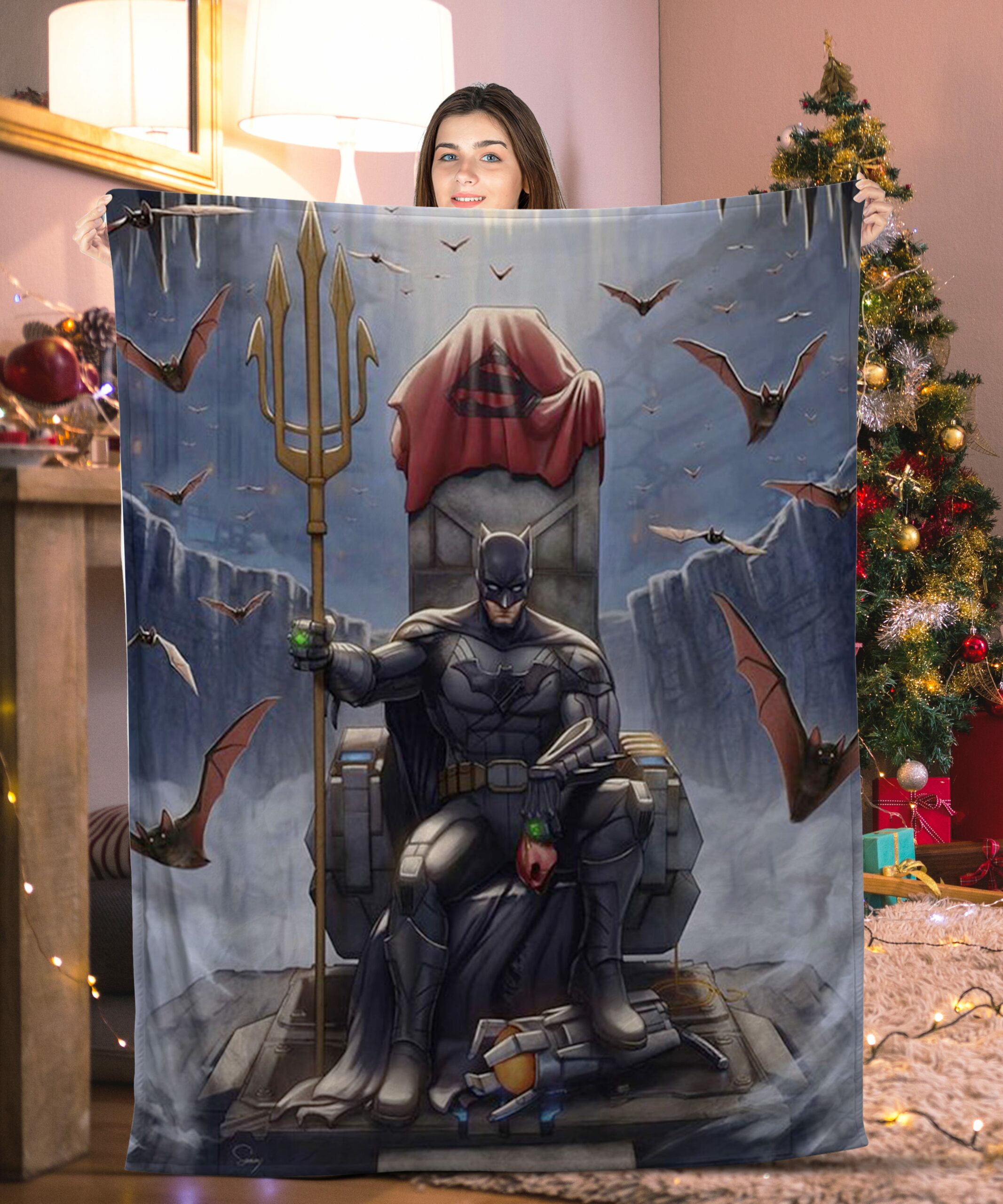 batman throne king batman blanket maqor