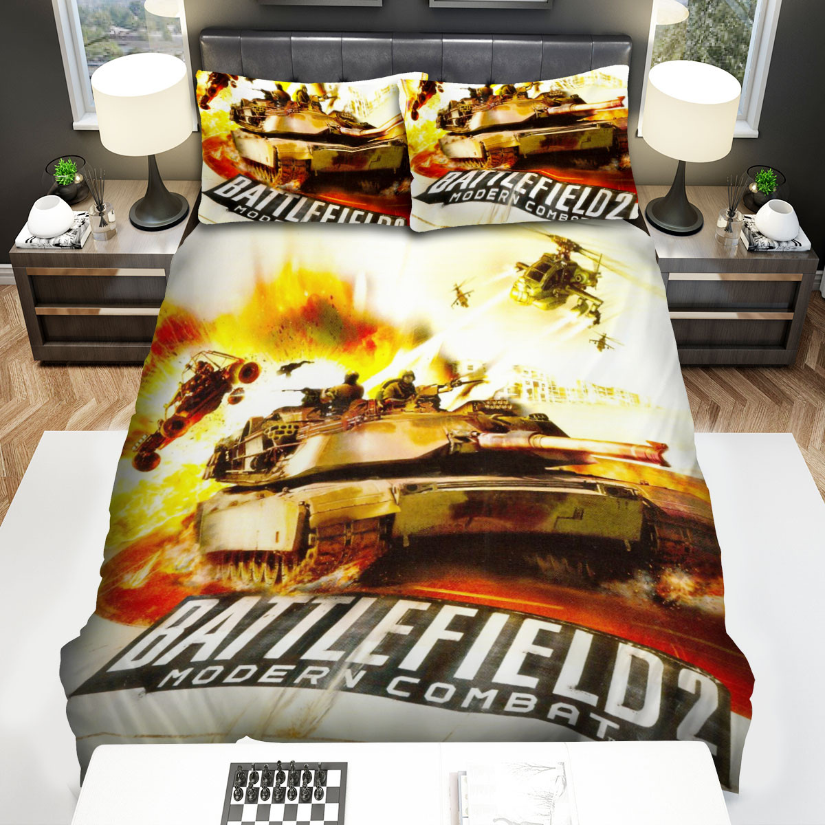 battlefield modern combat tank bed sheets spread comforter duvet cover bedding sets oploq