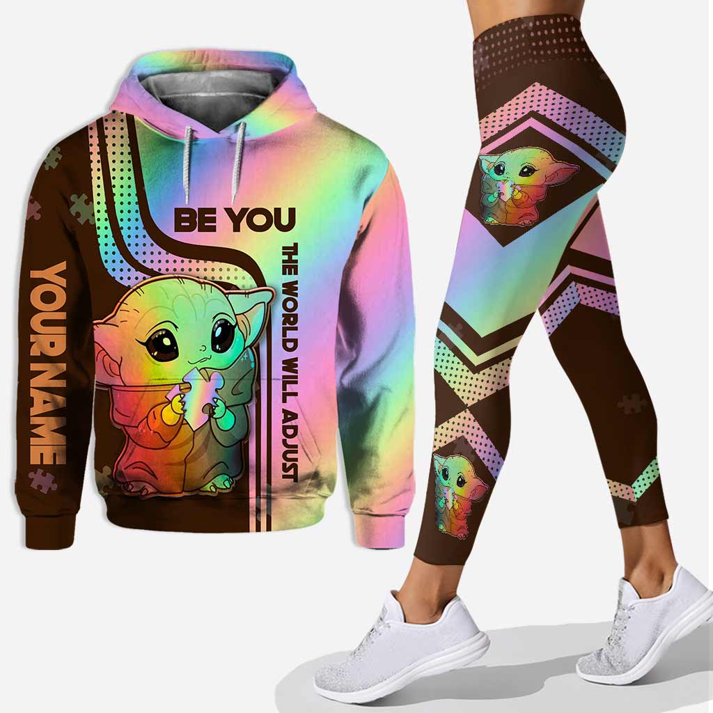 be you the world will adjust personalized autism awareness hoodie leggings gift for baby yoda star wars lovers autism awareness hoodie gift 317 hcstdqw3l