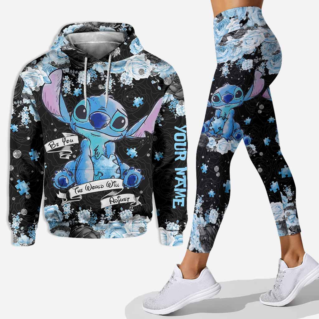 be you the world will adjust personalized autism awareness hoodie leggings gift for stitch disney lovers autism awareness hoodie gift 310 hcstspgnk