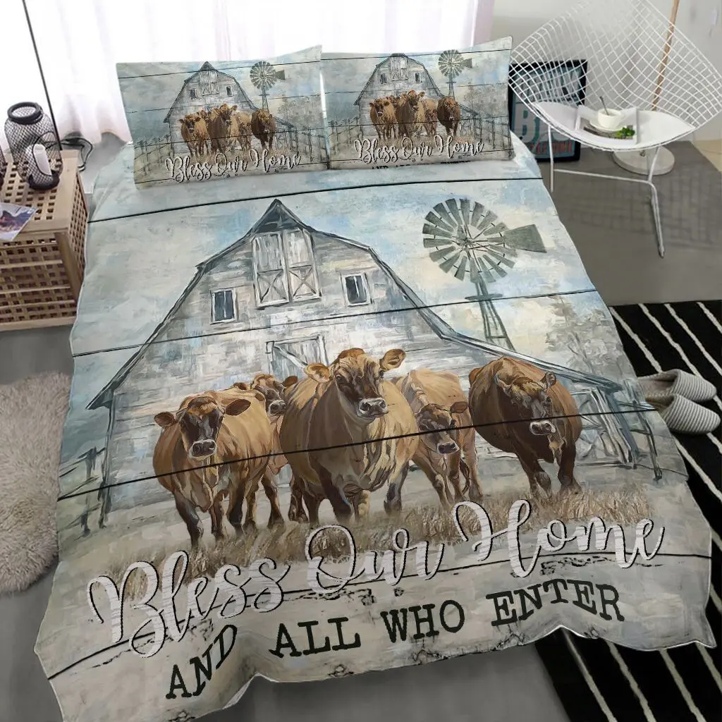 bedding bless our home and who enter jersey cow duvet cover bedroom sets comfortable bedding sets ofopc